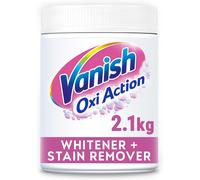 Vanish Oxi Action Laundry Whitener and Stain Remover Powder for Whites 2.1Kg, for Whiter Whites (Packaging May Vary)
