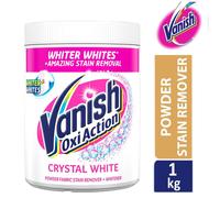 Vanish Oxi Action Whitener and Stain Remover Powder for Whites 1kg, Pack of 1 | Chlorine Bleach Free Formula | For Whiter Whites, Safe on Everyday Fabrics (Packing May Vary)