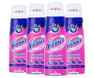 Vanish Oxi Action PowerGel - Stain Removal Gel - for Pre-Treatment of Colourful & White Laundry - 4 x 200ml