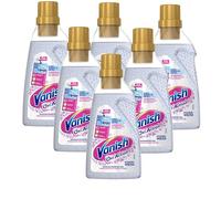 Vanish Oxi Action Powerweiss Gel - 6 x 750 ml - Stain Remover and Laundry Booster Gel without Chlorine - For White Laundry