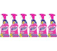 Vanish Oxi Action Pre-Treat For Tough Stains, Fabric Stain Remover Spray, Effective On 100+ Stains, Chlorine Bleach Free Formula, Safe on Everyday Fabrics, 500 ml, Pack of 6