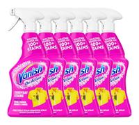 Vanish Oxi Action Stain Remover Spray (6 x 500ml) 3L | For everyday stains, Effective On 100+ Stains, For both Colours and Whites, Chlorine Bleach Free