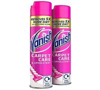 Vanish Oxi Action Upholstery & Carpet Cleaner, Stain Remover Foam for Large Area Cleaning, 600ml | Spring Flowers Fragrance | Cleans and Freshens your Carpet | Pack of 2