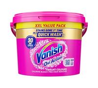 Vanish OxiAction Fabric Stain Remover Powder, 2.4kg Bucket, Pack 1