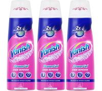 Vanish Pre-Treat PowerGel Stain Remover, 200ml, Pack of 3, 2x Concentrated Formula, Fights Stubborn Grass, Mud, Make-up Stains and More, Safe on Everyday Coloured and White Fabrics