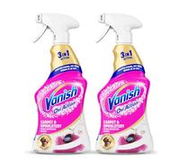 Vanish Professional Oxi Action Carpet & Upholstery Stain Remover Spray, 1L (Pack of 2), Removes Stains, Pet Mess, Works in 30 Seconds, Removes Strong Odours, Suitable for Homes with Pets, Bleach Free