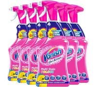 Vanish Stain Remover Pre-Wash Spray 500 ml – Removes 100+ Stains – 6-Pack