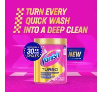 Vanish Turbo Stain Remover Powder 19kg Boosted Oxi Action for Quick Wa