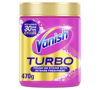 Vanish Turbo Stain Remover Powder, 470g, Boosted Oxi Action for Quick Wash, Remo