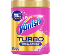 Vanish Turbo Stain Remover Powder, 850g, Boosted Oxi Action for Quick Wash, Removes Stains, Safe on