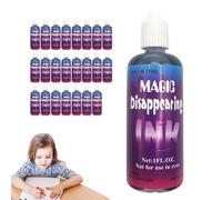 Vanishing Ink Set - Comedy Magic Gag Toy, Magician Illusion Kit | 24pcs Squeezable Ink Bottles, Trick Props for Party Pranks, Entertainer Stage Disappear Liquid Tools Fun Joke Supplies for Children