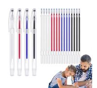 Vanishing Point Decimo Fabric Markers, 24-Piece Erasable Marker Set,Color Fabric Pens, Vibrant Ink With Easy Erase Design, Works On Clothing Crafts Shoes Sewing Projects Home School Use