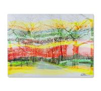 Vanishing Point Glass Chopping Board Benjamin Tate Design Natural One Size