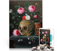 Vanitas Still Life with Skull1000 Piece Jigsaws for teenagers Puzzle Educational Toys for is ideal as a gift for the whole family 38x26cm