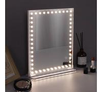 Vanitii Global Hollywood Vanity Mirror With Lights 25X30Cm For Makeup In White White One Size