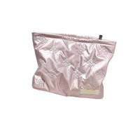 Vanity Bag PU Heart Quilted Bow Makeup Bag