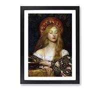Vanity By Frank Cowper Cadogan Classic Painting Framed Print | A2 Black Framed Wall Art | Ready to Hang | Classic Historical Picture | Living Room Bedroom Lounge Office
