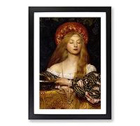 Vanity by Frank Cowper Cadogan Framed Print | A2 Black Framed Wall Art | Ready to Hang | Modern Nature Picture | Living Room Bedroom Lounge Office