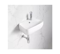 Vanity Ceramic Small Household Wash Basin Balcony Corner Mini Size Wall Mounted Modern