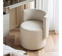 Vanity Chair with Backrest Makeup Stool Dressing Room Seating for Bathroom Bedroom Salon - Color: Rotating Size: A Ideal for Stylish Home Decor