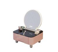 Vanity Desk,Pink Makeup Vanity Desk with Mirror & Lights, 3 Color Modes, Storage Drawer, Compact Makeup Organizer for Bedroom & Dorm, Stylish Vanity Table Set (70x40x27 CM)