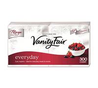 Vanity Fair Everyday Dinner Napkins, 2-Ply, White, 300/Pack