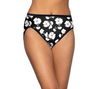 Vanity Fair Illumination String Bikini Panties (Regular & Plus Size) Women's Illumination Hi Cut Panties (Regular & Plus Size), Nightfall Print, 6