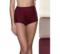 Vanity Fair - Perfectly Yours Ravissant Women's Briefs, Lace Nouveau - Pack of 3 - Red Figs/Baked Blush/Coconut White, UK 8