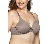 Vanity Fair Women's Full Figure Beauty Back Smoothing Bra, 4 Way Stretch Fabric, Lightly Lined Cups Up to H, Walnut, 38 C
