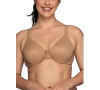 Vanity Fair Women's Beauty Back Smoothing Bra, Minimizes Bust Line Up to 1.5", Non Padded Cups Up to H, Opaque, Totally Tan, 42F