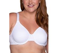 Vanity Fair Women's Beauty Back Smoothing Bra, Minimizes Bust Line Up to 1.5", Non Padded Cups Up to H, Opaque, Star White, 42C