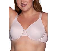 Vanity Fair Women's Beauty Back Smoothing Bra, Minimizes Bust Line Up to 1.5", Non Padded Cups Up to H, Sheer Quartz, 34DD