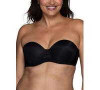Vanity Fair Women's Beauty Back Smoothing Strapless Bra, 4-Way Stretch Fabric, Lightly Lined Cups Up to H, Opaque, Midnight Black, 34C