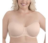Vanity Fair Women's Beauty Back Smoothing Strapless Bra, 4-Way Stretch Fabric, Lightly Lined Cups Up to H, Opaque, Rose Beige, 40B