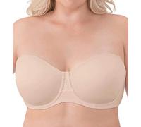Vanity Fair Women's Beauty Back Smoothing Strapless Bra, 4-Way Stretch Fabric, Lightly Lined Cups Up to H, Opaque, Rose Beige, 38B