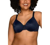 Vanity Fair Women's Beauty Bra with Back Smoothing, minimises Chest line up to 3.8 cm, Non-Padded Cups up to Height Minimizer, Opaque, Ghost Navy, 40D