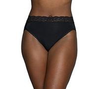 Vanity Fair Women's Body Caress Ultimate Comfort Collection Hicut Panty 13280 - Black -