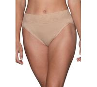 Vanity Fair Women's Effortless Panties for Everyday Wear, Buttery Soft Fabric & Lace Briefs, Neutral, 6