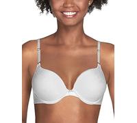 Vanity Fair Women's Ego Boost Push Up Bra, Adds Up to One Full Cup Size, Underwire Push Up Bras for Women, White, 36B