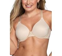 Vanity Fair Women's Full Figure Beauty Back Smoothing Bra, 4 Way Stretch Fabric, Lightly Lined Cups Up to H, Opaque, Damask Neutral, 38D