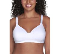 Vanity Fair Women's Full Figure Beauty Back Smoothing Bra, 4 Way Stretch Fabric, Lightly Lined Cups Up to H, Opaque, Wirefree-White, 44C