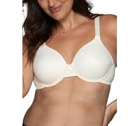 Vanity Fair Women's Full Figure Beauty Back Smoothing Bra, 4 Way Stretch Fabric, Lightly Lined Cups Up to H, Underwire-Ivory, 38C