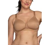 Vanity Fair Women's Full Figure Beauty Back Smoothing Bra, 4 Way Stretch Fabric, Lightly Lined Cups Up to H, Opaque, Wirefree-Totally Tan, 36C