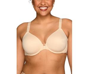 Vanity Fair Women's Full Figure Front Closure Bra, Beauty Back Smoothing, Lightly Lined Cups Up to DDD, Opaque, Beige, 36DD