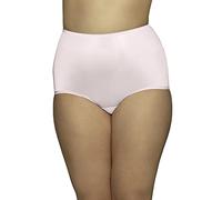 Vanity Fair Women's High Waisted Underwear, Full Coverage Ladies Panties, Perfectly Yours Briefs, Blushing Pink, M