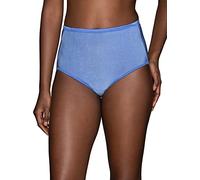 Vanity Fair Women's Illumination Brief Panties, Silky Stretch & Satin Trim, Mockingbird, 6