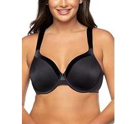 Vanity Fair Women's Illumination Full Figure Zoned-in Support Bra, Lightly Lined Cups Up to Dd, Opaque, Midnight Black, 42C