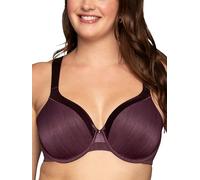 Vanity Fair Women's Illumination Full Figure Zoned-in Support Bra, Lightly Lined Cups Up to DD, Underwire - Midnight Plum, 42D