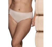 Vanity Fair Women's Illumination Hi Cut Panty 13108 Briefs, Rose Beige Multi, 12