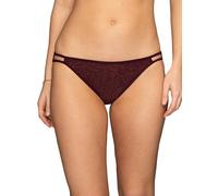 Vanity Fair Women's Illumination String Bikini Panties, Silky Stretch & Satin Trim, Paradise Found Print, 8